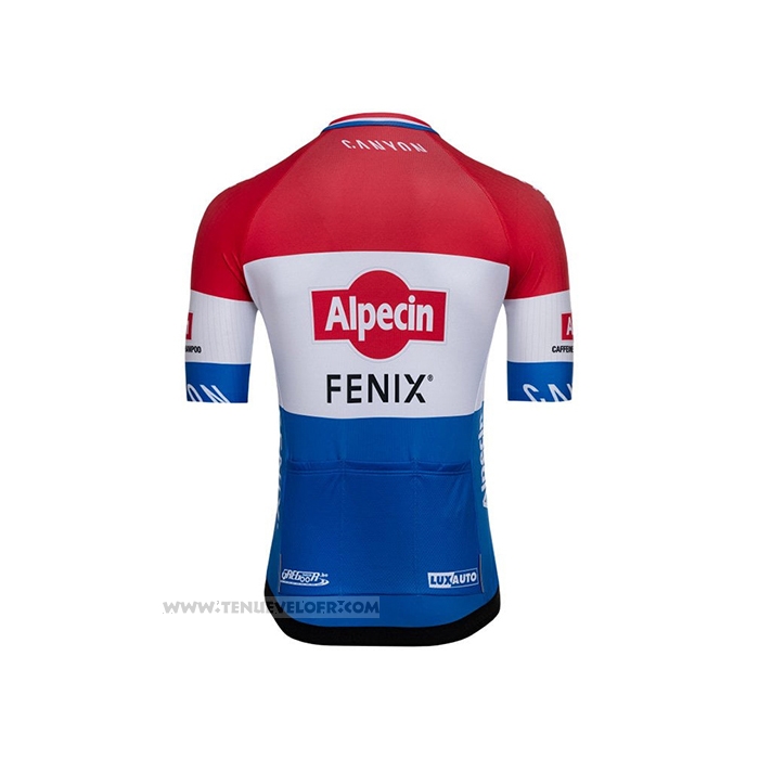 2021 Maillot Cyclisme Alpecin Fenix Champion Pays-bas Manches Courtes et Cuissard
